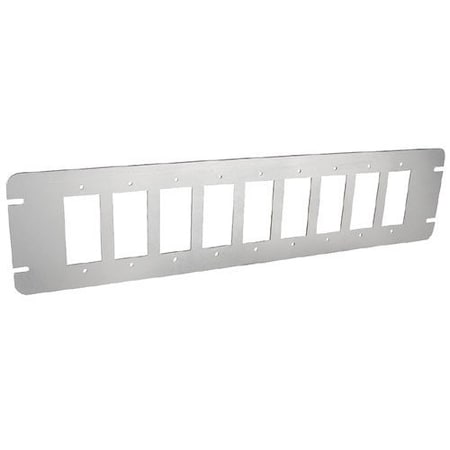 Southwire Box Cover, Junction Box Box Type, 9 Gang, Galvanized Steel, GFCI, Flat Cover Type GBGFI-9